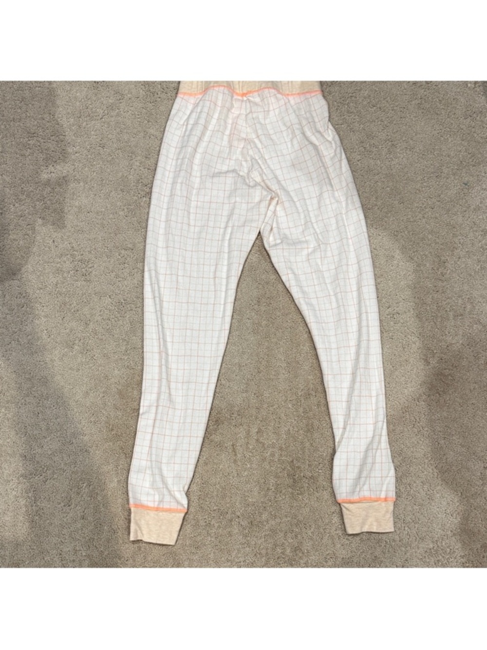 Free People Cream and Orange Pajama Set size XS - Picture 5 of 5
